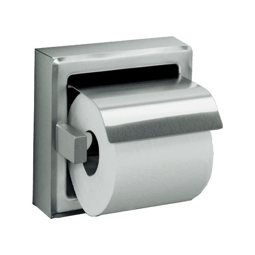 ASI 7402-HBSM Commercial Toilet Paper Dispenser w/ Hood, Surface-Mounted, Stainless Steel w/ Bright-Polished Finish
