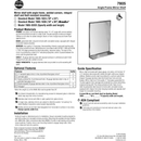 Bradley 7805-018240 (18 x 24) Commercial Restroom Mirror, Angle Frame, 18" W x 24" H, Stainless Steel w/ Satin Finish