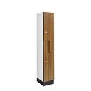 Alpine ALP701-Z-O-1 2-Tier Z-Style Locker, Single Column, Oak