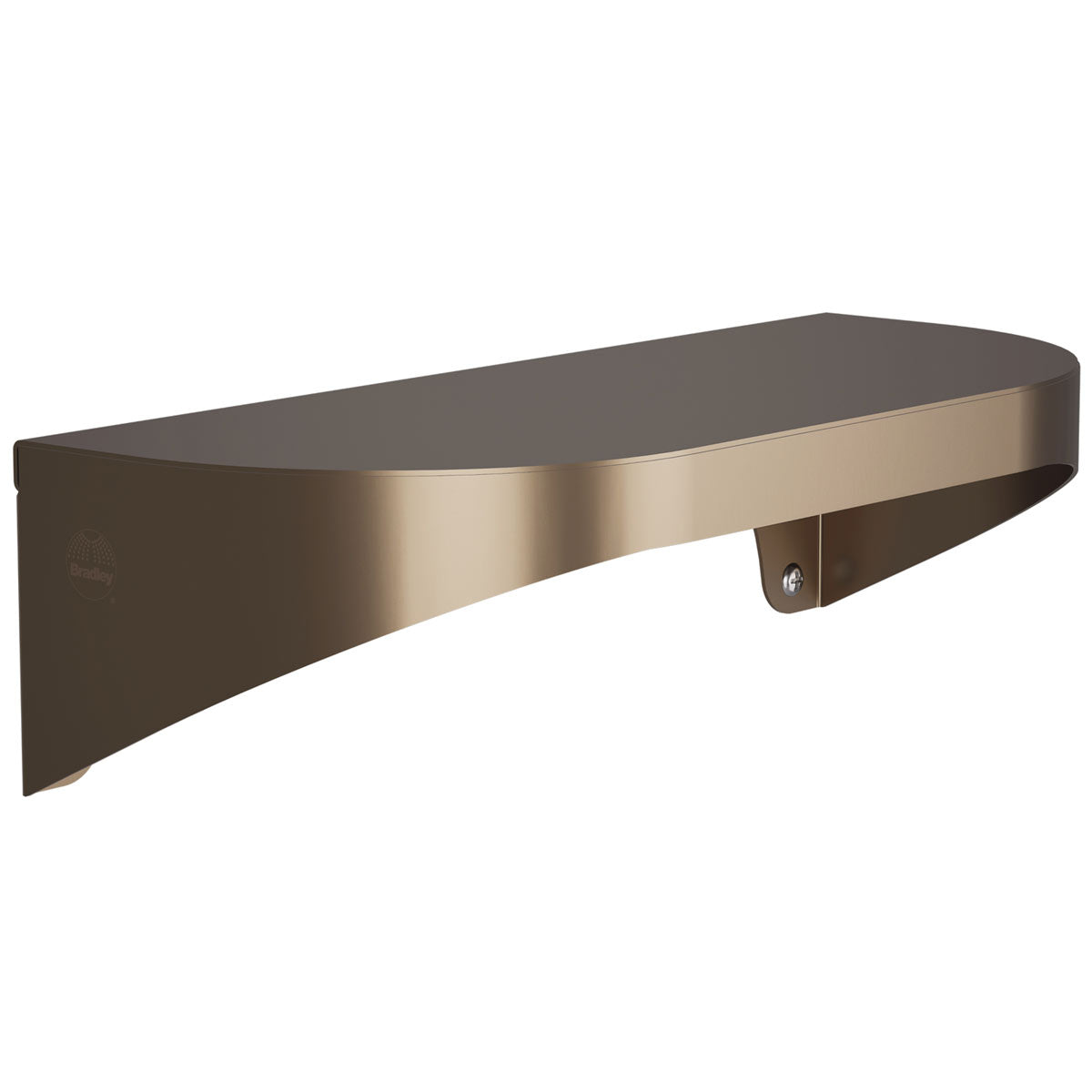 Bradley Elvari Series Shelf, Stainless Satin, 20 Gauge, 5" X 18" - 7B2-0051800-BZ, Brushed Bronze