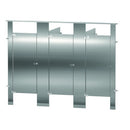 Bradley Stall (Stainless Steel) 3 Between Wall (108"W x 61-1/4"D) - BW33660