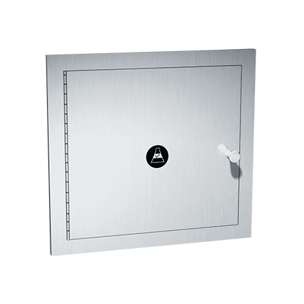 ASI 8156 Specimen Pass Through Box - includes Extension Sleeve & Flange - Recessed