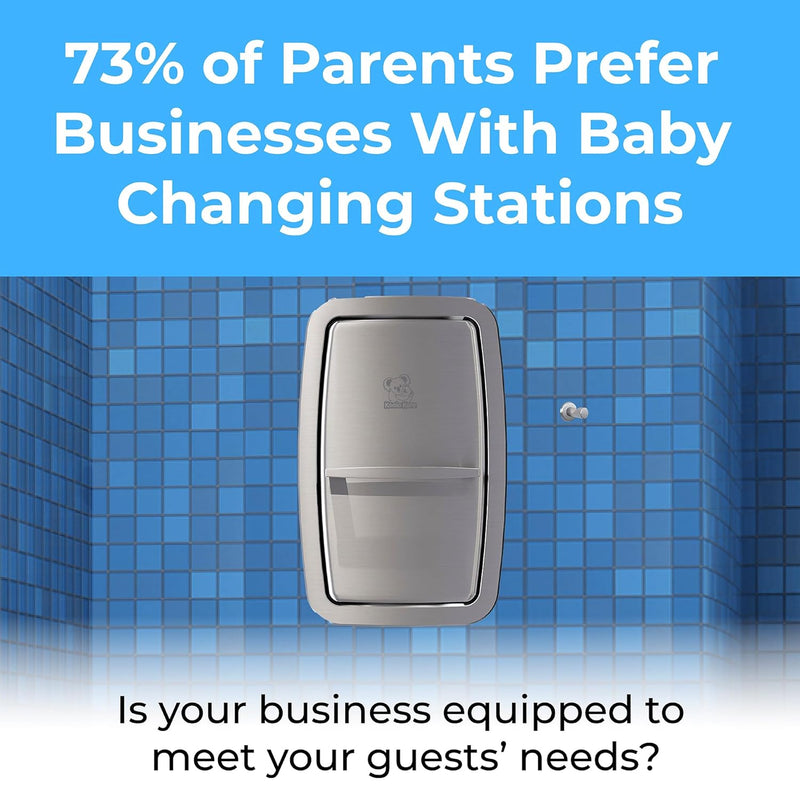 Koala Kare KB311-SSRE Vertical Stainless Steel Recessed-Mounted Baby Changing Station