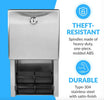 Bobrick B-2888 Commercial Toilet Paper Dispenser, Surface-Mounted, Stainless Steel w/ Satin Finish