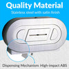 Bobrick B-2892 Commercial Toilet Paper Dispenser, Surface-Mounted, Stainless Steel w/ Satin Finish