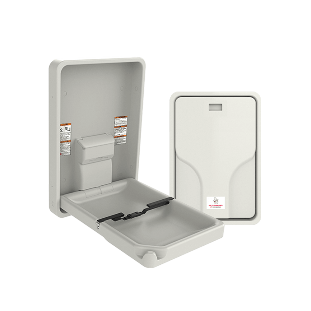 ASI 9015 Baby Changing Station - Vertical - Plastic - Surface Mounted