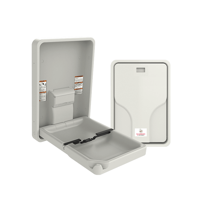 ASI 9015 Baby Changing Station - Vertical - Plastic - Surface Mounted