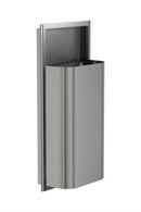 Bradley Elvari Series Waste Receptacles - Semi-Recessed, Medium Capacity, 12 GAL - 3B1-100000