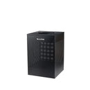 Alpine ALP438-40-BLK 40 Gallon Square Perforated Trash Can, Black