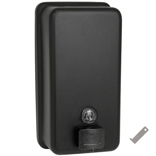 ASI 0347-41 Soap Dispenser - Liquid, Vertical Valve - Matte Black - 40 oz. - Surface Mounted