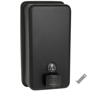 ASI 0347-41 Soap Dispenser - Liquid, Vertical Valve - Matte Black - 40 oz. - Surface Mounted