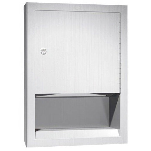 ASI 0457-2 Commercial Paper Towel Dispenser, Semi-Recessed-Mounted, Stainless Steel