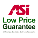 ASI 0694-60, Commercial Shelf w/ Backsplash, 5" D x 60" L, Stainless Steel w/ Satin Finish