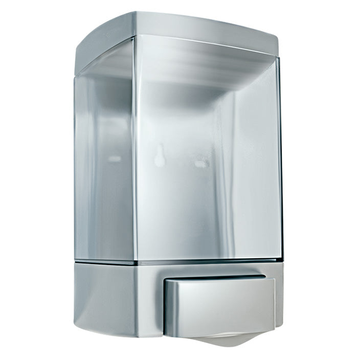 ASI 0340 Commercial Liquid Soap Dispenser, Surface-Mounted, Manual-Push, Stainless Steel - 46 Oz