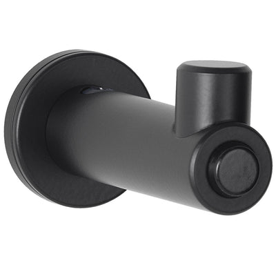 Bobrick 9541.MBLK Surface-Mounted Coat Hook with Bumper, Matte Black