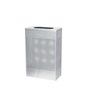 Alpine ALP438-13-SS 13 Gallon Square Perforated Trash Can, Stainless Steel