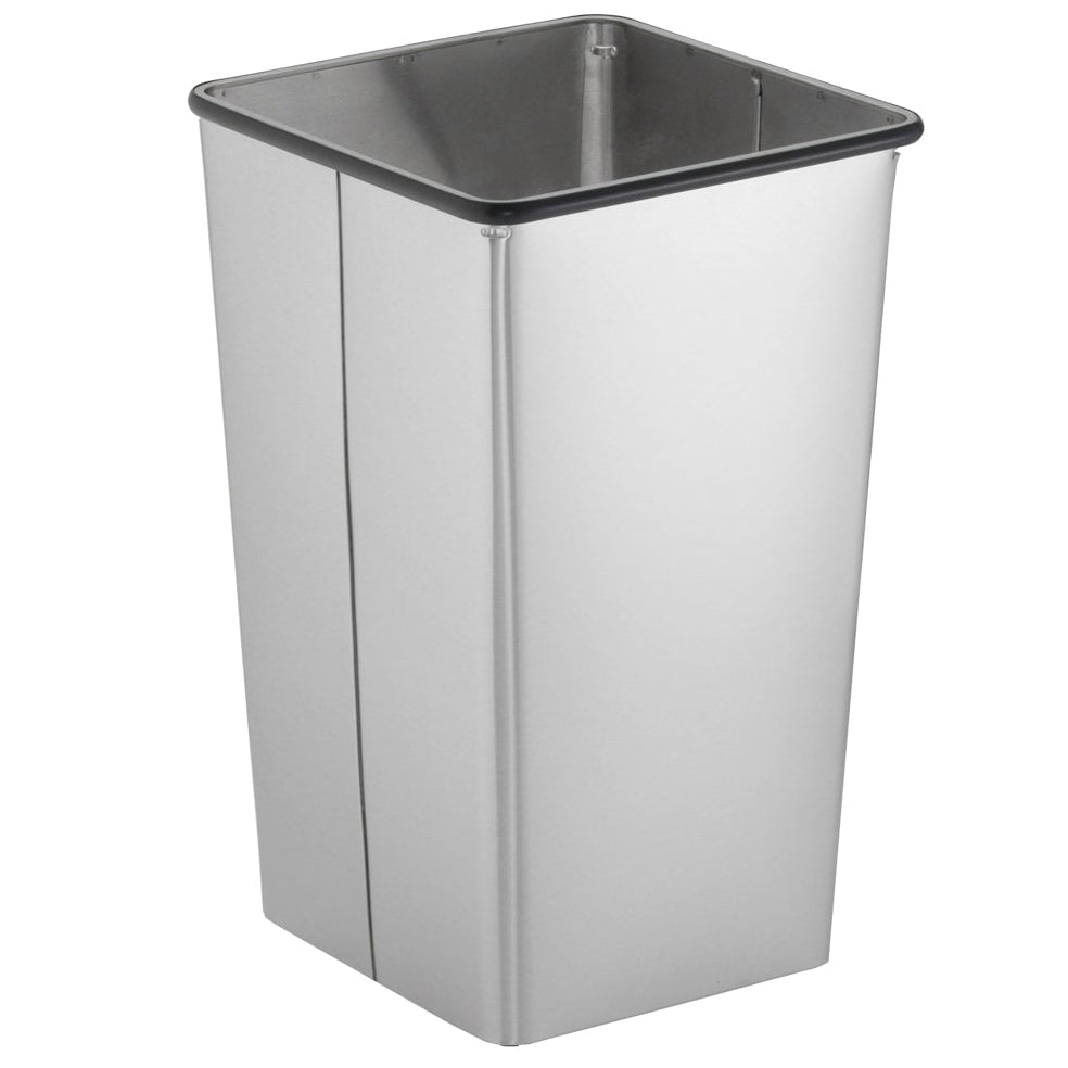 Bobrick B-2260 Commercial Restroom Sanitary Waste Bin, 13 Gallon, Free-Standing, Stainless Steel