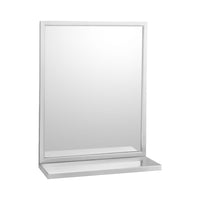 Bobrick B-292 1836 (18 x 36) Commercial Restroom Mirror w/ Shelf, Angle Frame, 18
