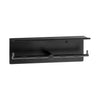 Bobrick B-540.MBLK Matte Black Double Toilet Roll Holder w/Shelf