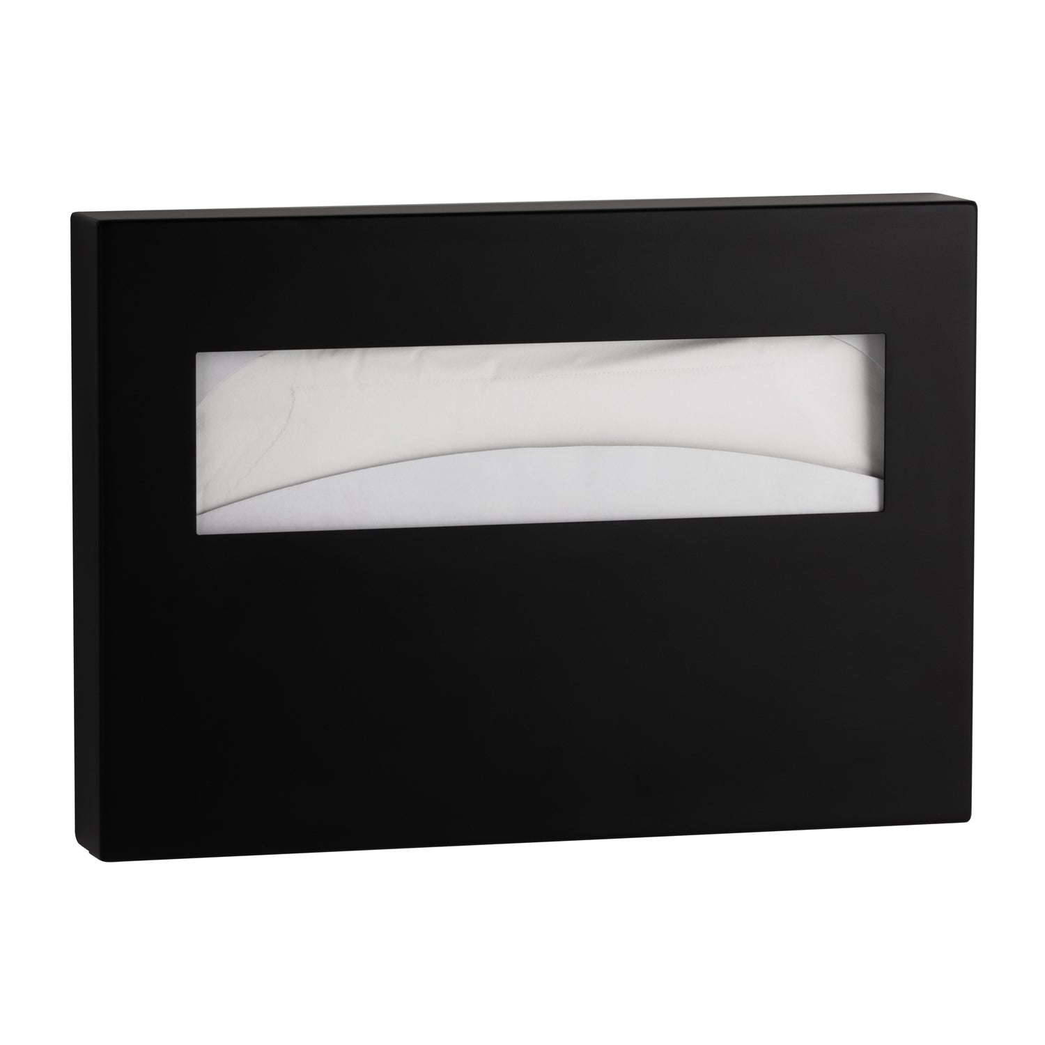 Bobrick 9221.MBLK Fino Surface-Mounted Seat Cover Dispenser, Matte Black