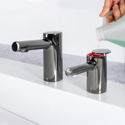 Bobrick B-901 Fino Top-Fill Foam Soap Dispenser - Polished Graphite (Cylindrical Style)