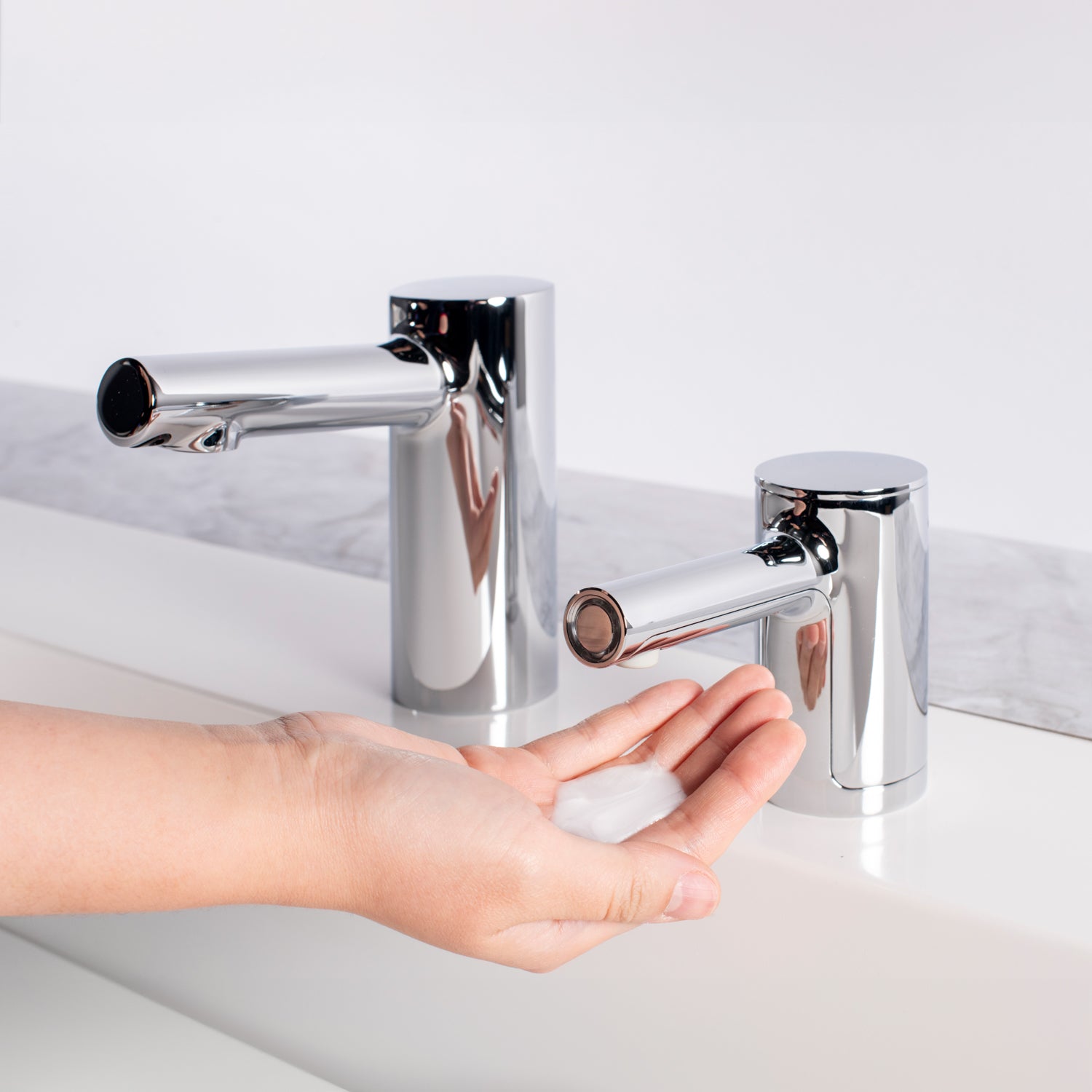 Bobrick B-998 Fino Top-Fill Liquid Soap Dispenser - Polished Chrome (Cylindrical Style)