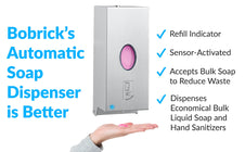 Bobrick B-2012 Commercial Automatic Soap Dispenser, Wall-Mounted