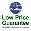 Bradley 6B1-119400-BS Liquid Soap / Gel Santzr. Dispenser-Sensor-40 oz-Surf Ac Plug. Brushed Stainless Electrocoat