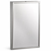 Bobrick B-293-1830 (18 x 30) Fixed-Position Tilt Mirror, 18