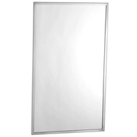 Bobrick B-1654836 (48 x 36) Commercial Restroom Mirror, Channel Frame, 48