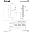 Bradley 237 Commercial Paper Towel Dispenser/Waste Receptacle, Recess-Mounted, Stainless Steel