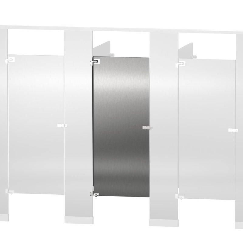 Bradley (Stainless Steel) Toilet Partition Door, (25-5/8" W x 58"H) - S490-26C