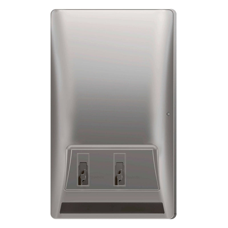 Bradley 4A20-43 Commercial Restroom Sanitary Napkin/ Tampon Dispenser, 50 Cents, Recessed-Mounted, Stainless Steel