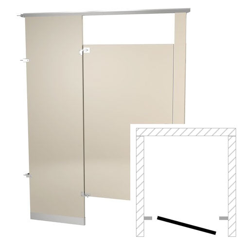 Bradley Toilet Partition (Metal) 1 ADA Between Wall (60" W x 61-1/4" D) BWADA