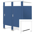 Bradley Toilet Partition (Plastic) 1 In Corner (36"W x 61-1/4"D) - IC13660-PL