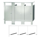 Bradley Toilet Partition (Metal) 3 In Corner (108" W x 61-1/4"D) - IC33660