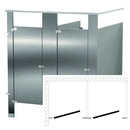 Bradley Toilet Partition (Stainless Steel) 2 In Corner (72"W x 61-1/4"D) IC23660
