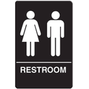 Palmer Fixture ADA compliant Restroom Sign-BL---UNISEX RESTROOM, IS1005-16