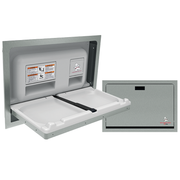 ASI 9013 Baby Changing Station, Recessed-Mounted, Stainless Steel