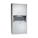 ASI 0462-AD-9 Combination Commercial Paper Towel Dispenser/Waste Receptacle, Surface-Mounted, Stainless Steel