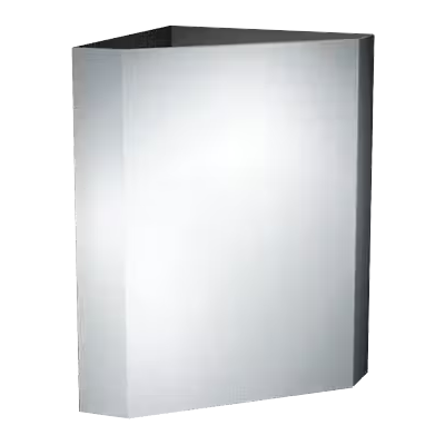 ASI 0829 Commercial Restroom Corner-Type Waste Receptacle, 13 Gallon, Surface-Mounted, 15-1/4