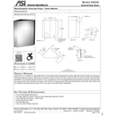 ASI 0829 Commercial Restroom Corner-Type Waste Receptacle, 13 Gallon, Surface-Mounted, 15-1/4" W x 23" H, 2-1/2" D, Stainless Steel