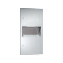 ASI 64623 Combination Commercial Paper Towel Dispenser/Waste Receptacle, Recessed-Mounted, Stainless Steel