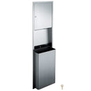 ASI 0469 Combination Commercial Paper Towel Dispenser/Waste Receptacle, Recessed-Mounted, Stainless Steel
