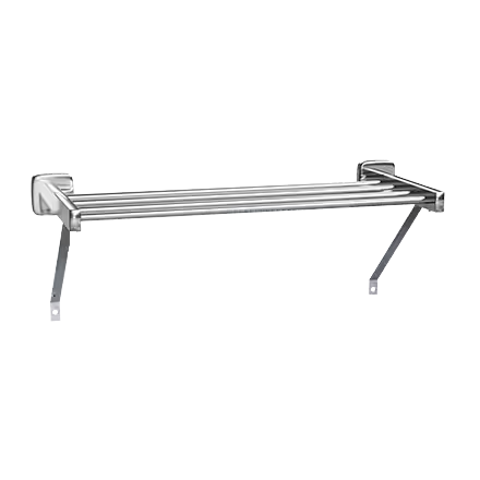 ASI 7309-24B Commercial Restroom Towel Shelf, 8" D x 24" L, Stainless Steel w/ Bright-Polished Finish