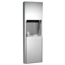 ASI 04692AC-6 Combination Commercial Paper Towel Dispenser/Waste Receptacle, Semi-Recessed-Mounted, Stainless Steel