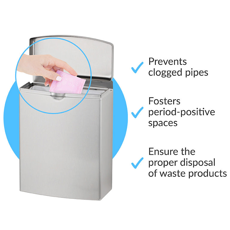 Bobrick B-270 Commercial Restroom Sanitary Napkin Disposal