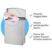 Bobrick B-270 Commercial Restroom Sanitary Napkin Disposal