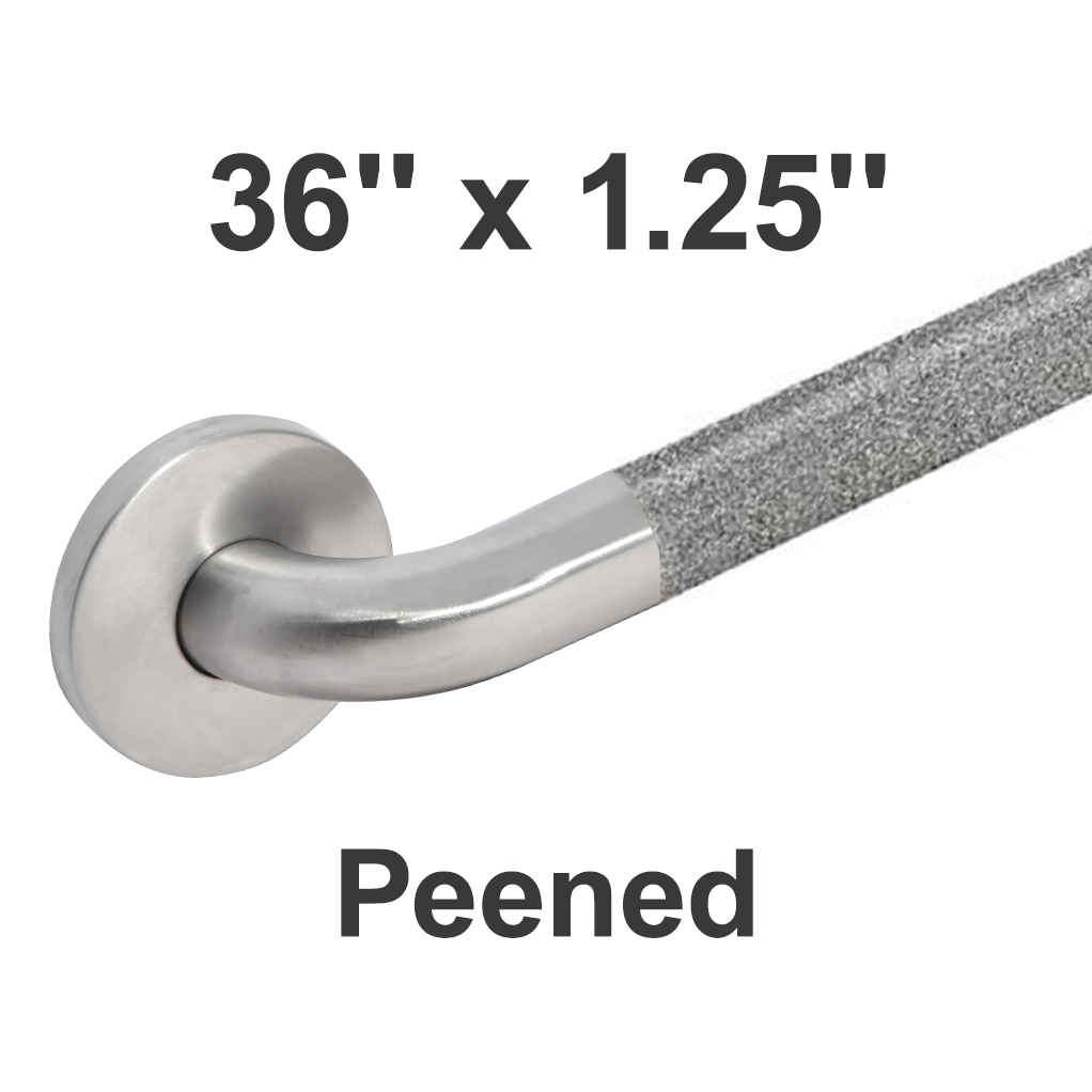Bobrick B-5806.99x36 (36 x 1.25) Commercial Grab Bar, 1-1/4" Diameter x 36" Length, Concealed-Mounted, Stainless Steel (Peened)