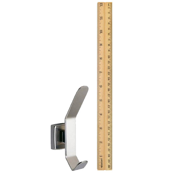 Bobrick B-682 Commercial Heavy-Duty Hat & Coat Hook, 2" W x 6-1/2" H x 3-1/16" D, Stainless Steel